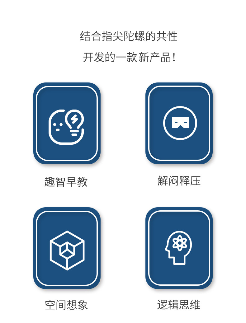 Cross-Border Rotating Magic Bean Intelligence Fingertip Cube Ball Magic Disk Hand Spinner Kindergarten Hamburger Rubik's Cube Toy