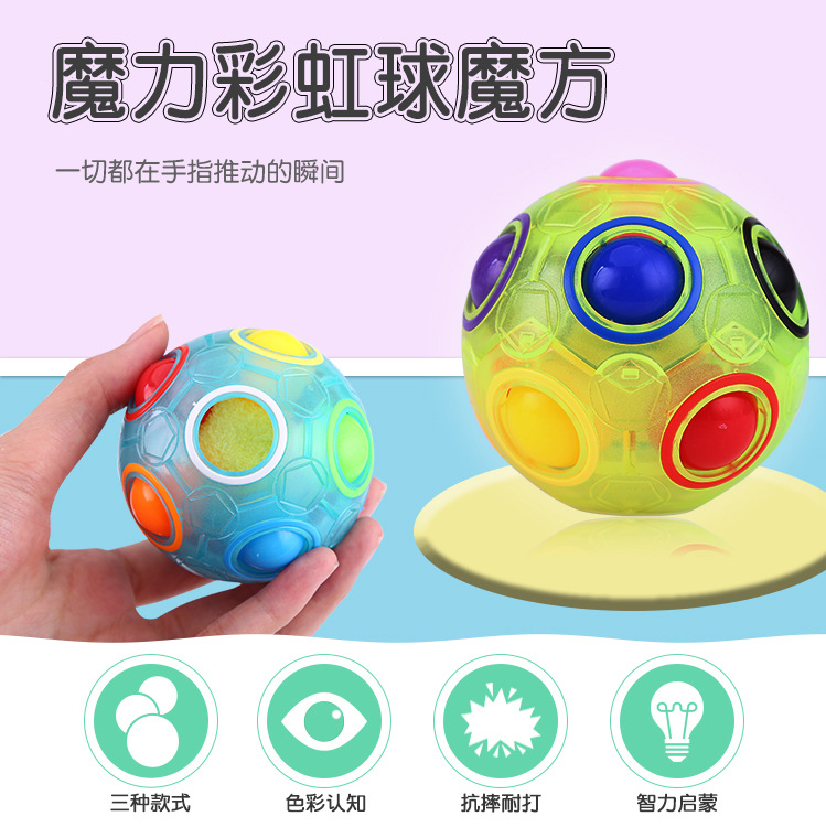 Wholesale New Exotic Toys Educational Decompression Cube Magic Rainbow Ball Creative Promotional Gifts Mini Football Rubik's Cube Wholesale New Exotic Toys Educational Decompression Cube Magic Rainbow Ball Creative Promotional Gifts Mini Football Rubik's Cube