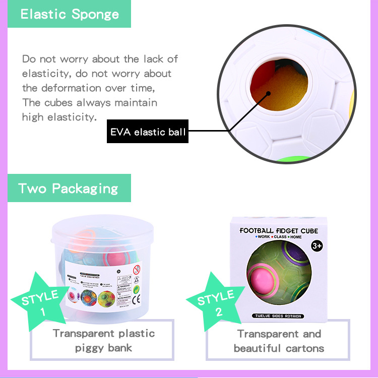 Wholesale New Exotic Toys Educational Decompression Cube Magic Rainbow Ball Creative Promotional Gifts Mini Football Rubik's Cube Wholesale New Exotic Toys Educational Decompression Cube Magic Rainbow Ball Creative Promotional Gifts Mini Football Rubik's Cube