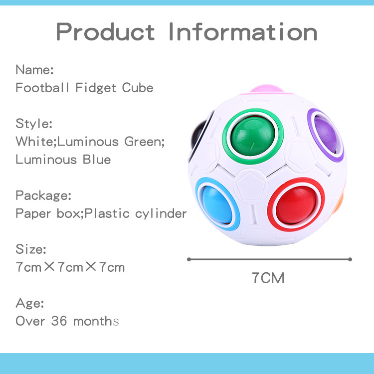 Wholesale New Exotic Toys Educational Decompression Cube Magic Rainbow Ball Creative Promotional Gifts Mini Football Rubik's Cube Wholesale New Exotic Toys Educational Decompression Cube Magic Rainbow Ball Creative Promotional Gifts Mini Football Rubik's Cube