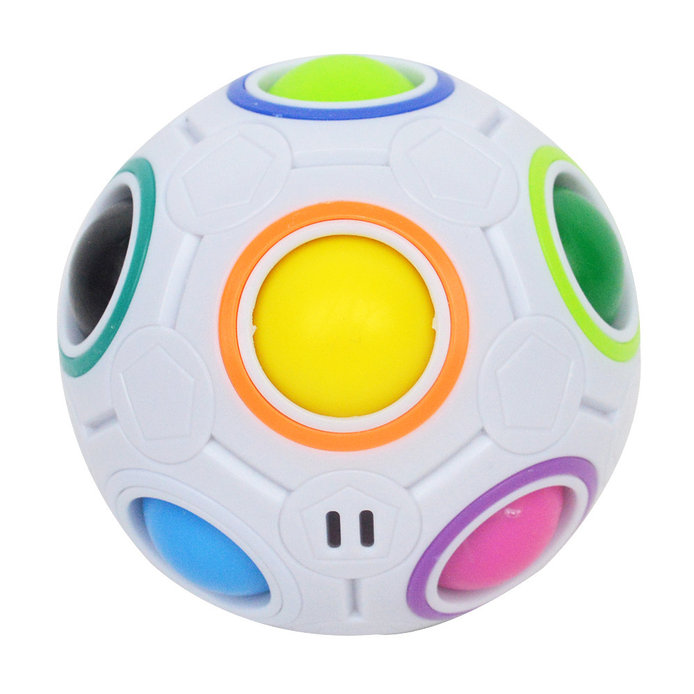 Fingertip Unlimited Decompression Small Magic Rainbow Ball Pressing Children&#039;s Ability Educational Toy Mini Variety Fidget Cube