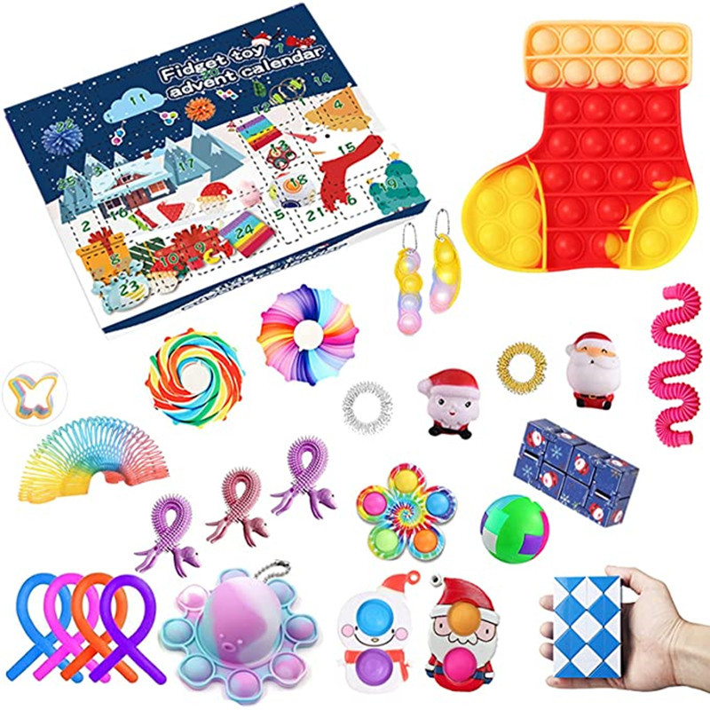 Cross-Border Pressure Reduction Toy Set DIY Squeezing Toy Press Bubble Magic Cube Easter Blind Box Decompression Toy