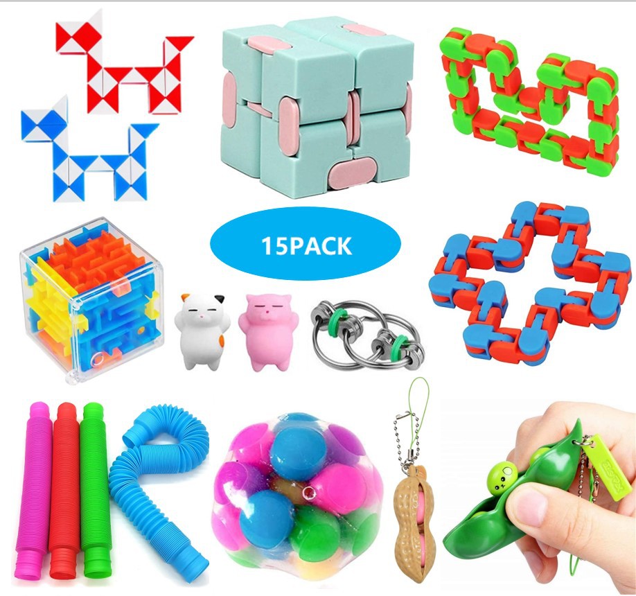 Cross-Border Pressure Reduction Toy Set DIY Squeezing Toy Press Bubble Magic Cube Easter Blind Box Decompression Toy