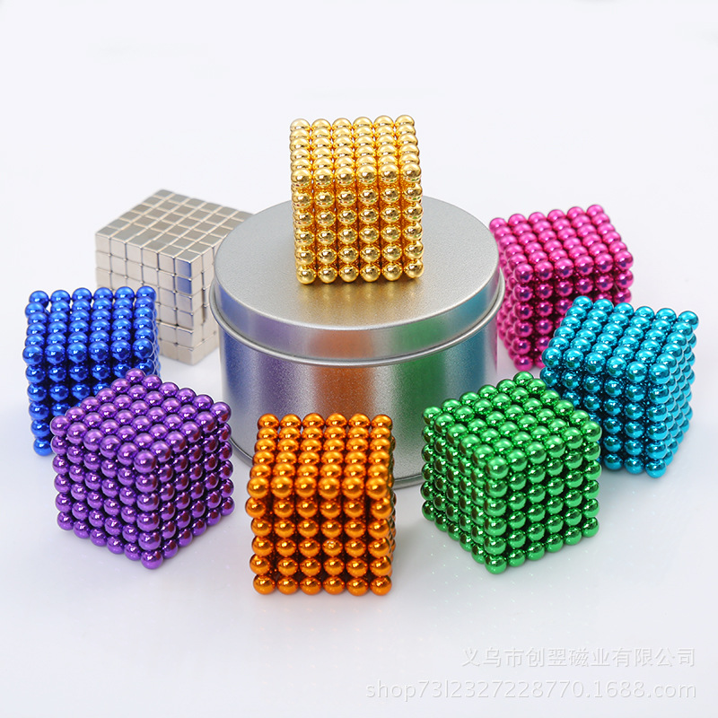 Ball Buck Ball Rubik&#039;s Cube Toy NdFeB Magic Magnetic Ball 1000 Pieces Decompression Leisure Puzzle Bucky Ball Buckyball