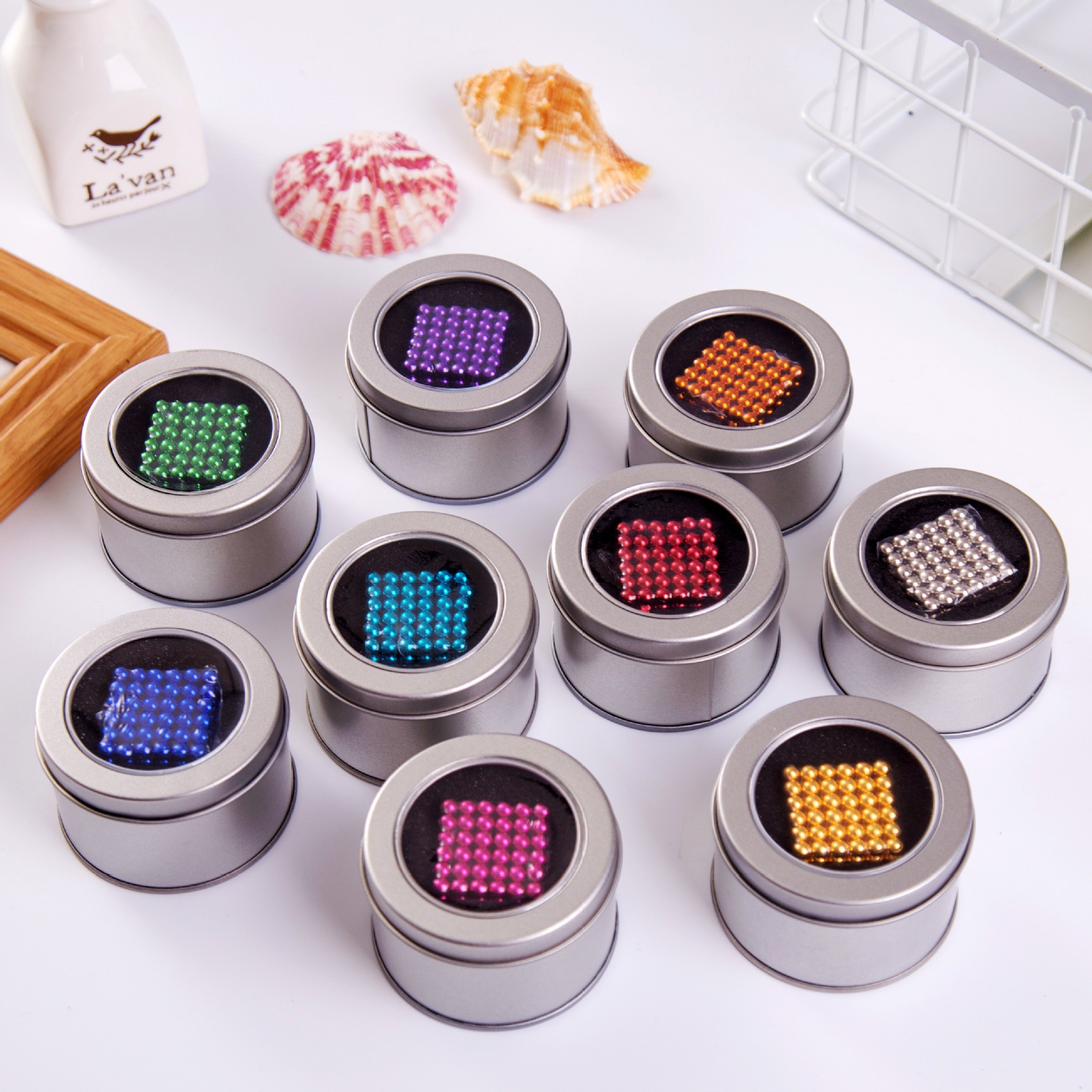Ball Buck Ball Rubik&#039;s Cube Toy NdFeB Magic Magnetic Ball 1000 Pieces Decompression Leisure Puzzle Bucky Ball Buckyball