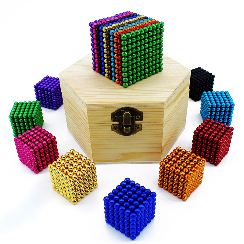 Ball Buck Ball Rubik&#039;s Cube Toy NdFeB Magic Magnetic Ball 1000 Pieces Decompression Leisure Puzzle Bucky Ball Buckyball
