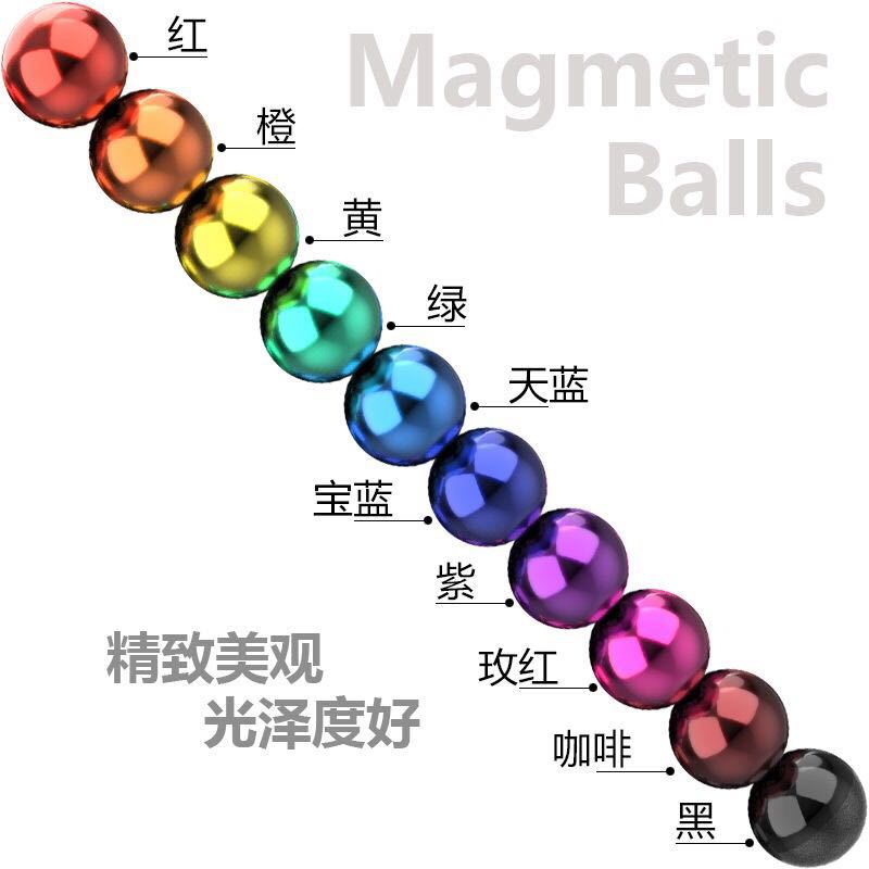 One Piece Dropshipping Bucker Ball Source Manufacturer 5mm 1000 PCs Color Magnetic Ball Magnet Ball Magic Cube