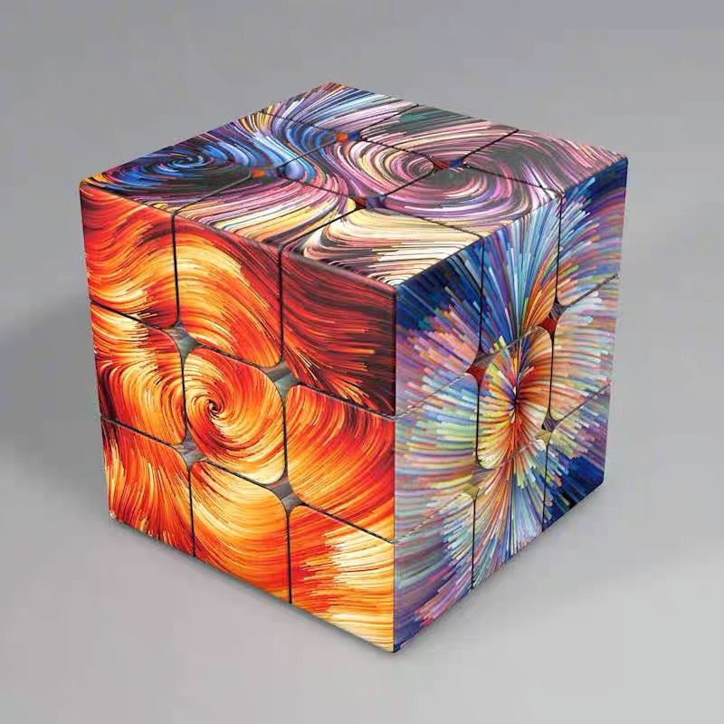 Magic Cube UV Printing Different Toy Customer Version Enterprise Logo Advertising Gift Graphic Customization Magic Cube UV Printing Different Toy Customer Version Enterprise Logo Advertising Gift Graphic Customization