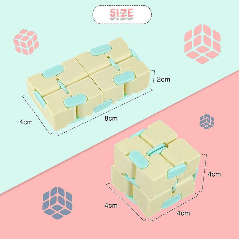 Decompression Pocket Fingertip Cube Flip Square Macaron Six-Sided Toy Creative Elementary School Magic Cube
