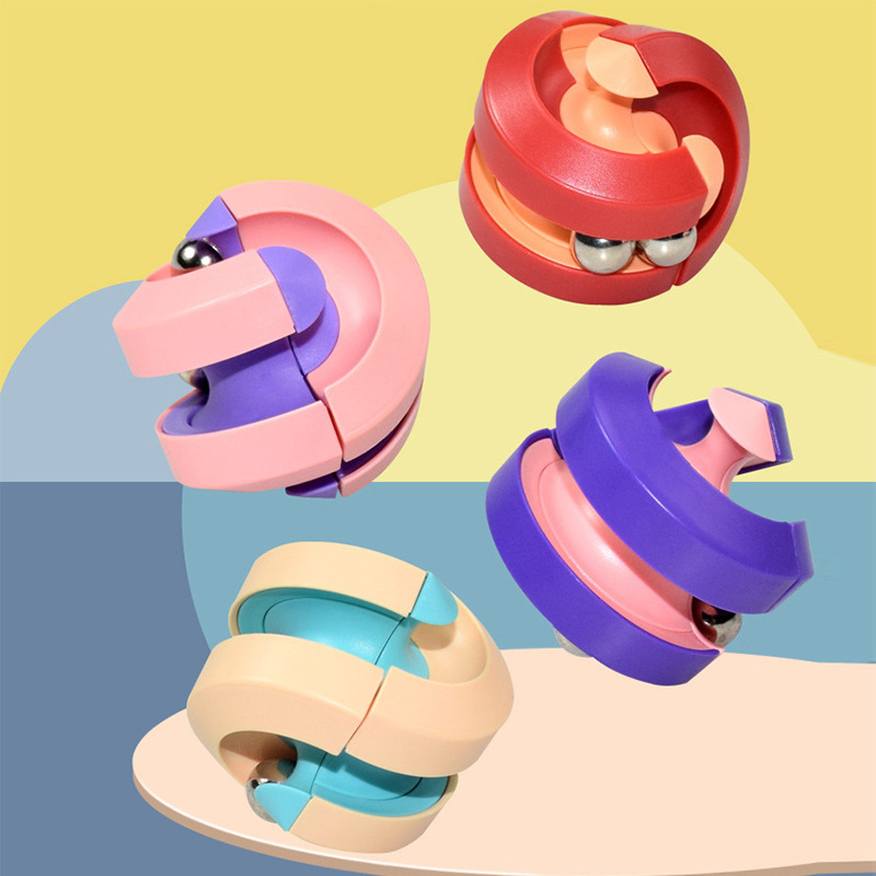 Cross-Border Rotating Small Magic Bean Intelligence Development Fingertip Cube Ball Hand Fingertip gyro
