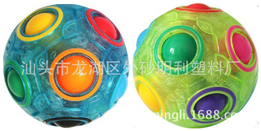 Magic Rainbow Ball Children's Toys Relaxation Creative Football Rubik's Cube CrossBorder ECommerce Explosion Models