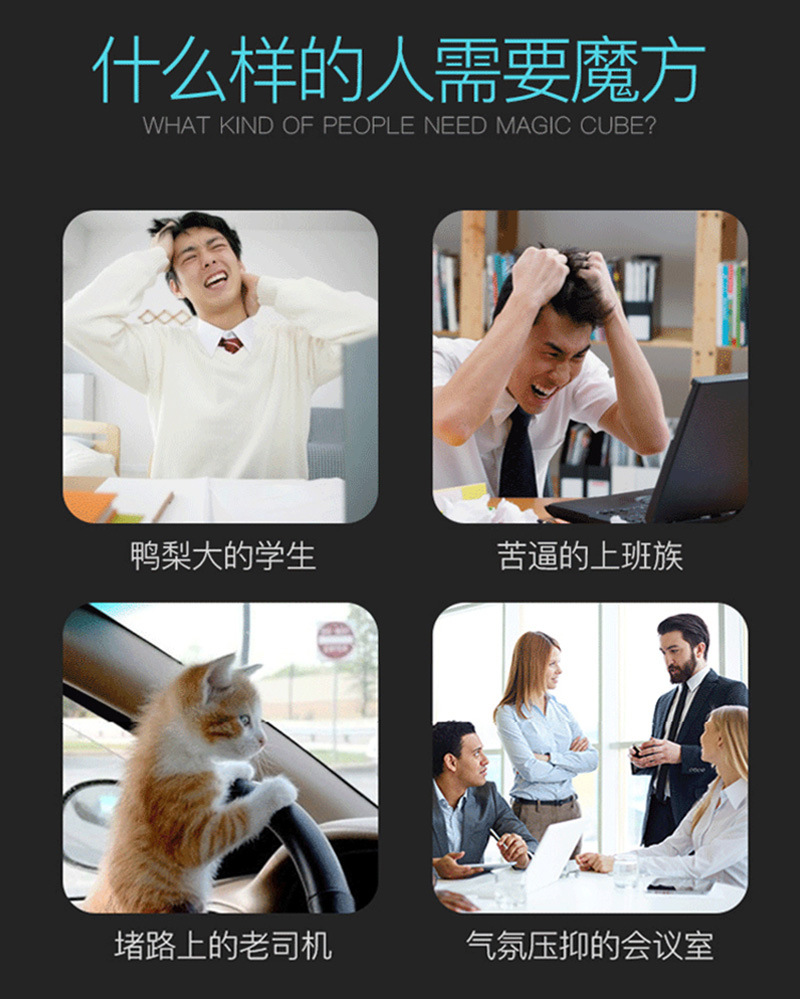 Fidget Cube Fidget Toy Cube Camouflage Decompression Anti-Stress Anxiety Dice Magic Cube