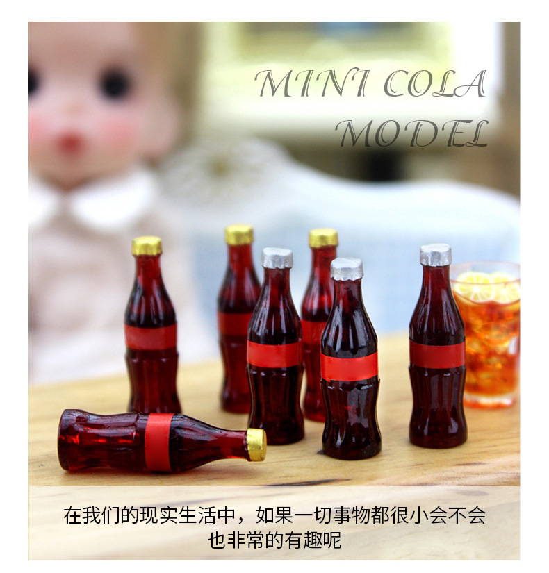 52dollhouse Doll House Accessories Miniature Model Toy Shooting Props Ob11 Cola a Dozen D153