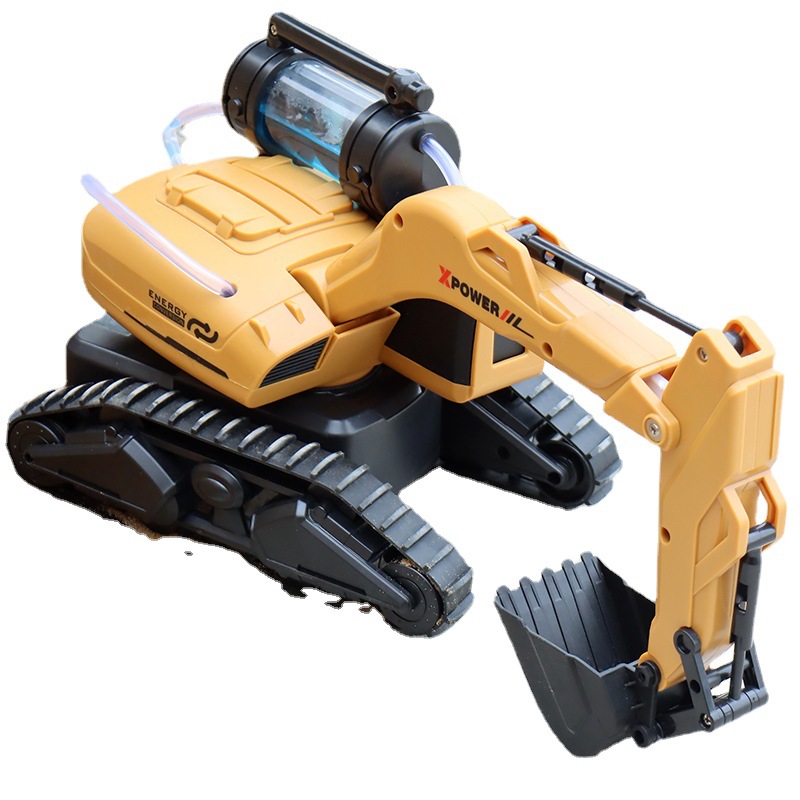 Cross-Border Leneng Excavator F4 Gesture Hydraulic Simulation Remote Control Induction Hook Digging Machine Engineering Vehicle Children Model Toy