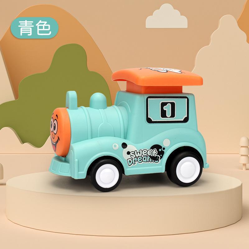 New Press Power Control Toys Cute Press Small Train Model Toy Boy Drop-Resistant Cartoon Car Wholesale Gift