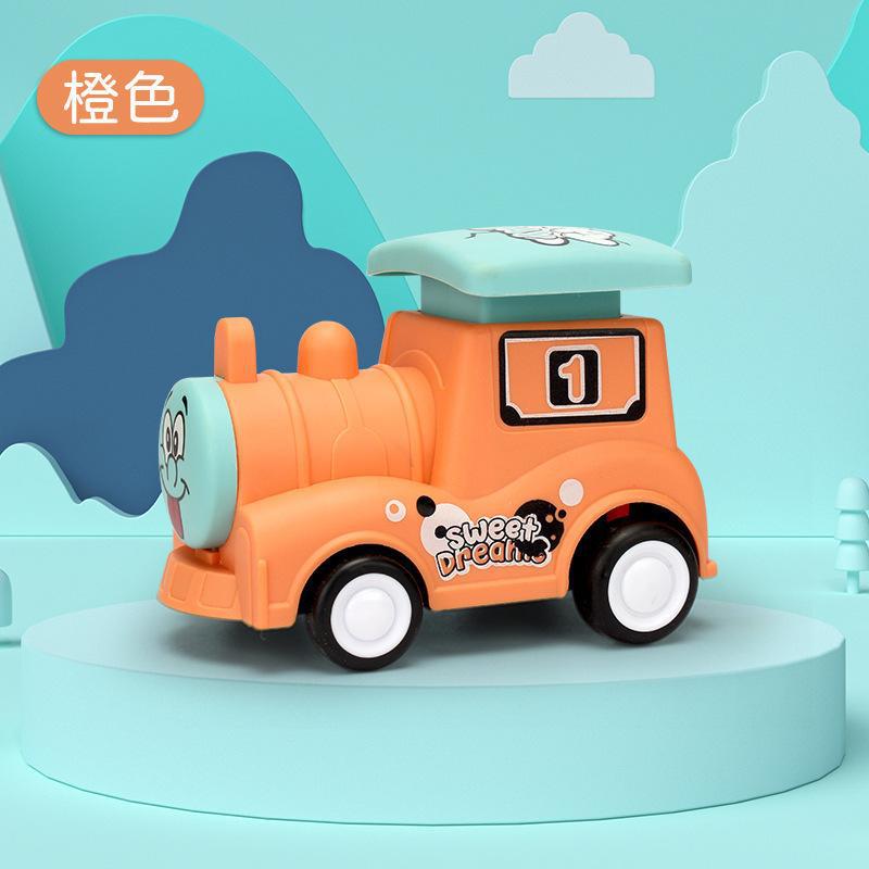New Press Power Control Toys Cute Press Small Train Model Toy Boy Drop-Resistant Cartoon Car Wholesale Gift