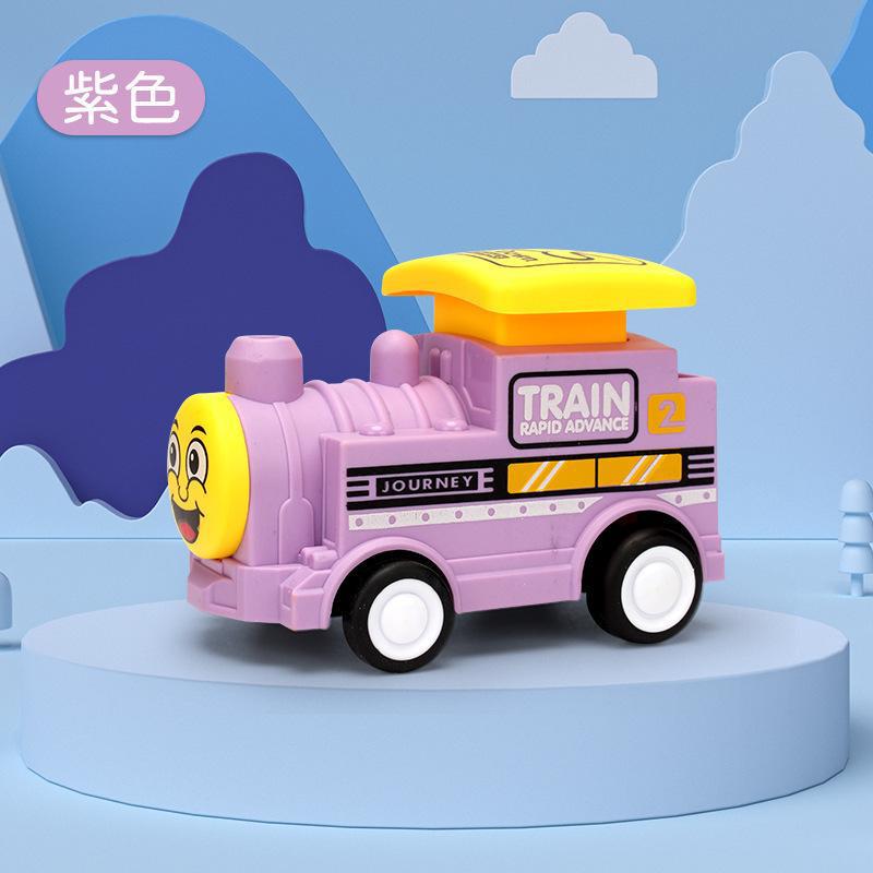 New Press Power Control Toys Cute Press Small Train Model Toy Boy Drop-Resistant Cartoon Car Wholesale Gift