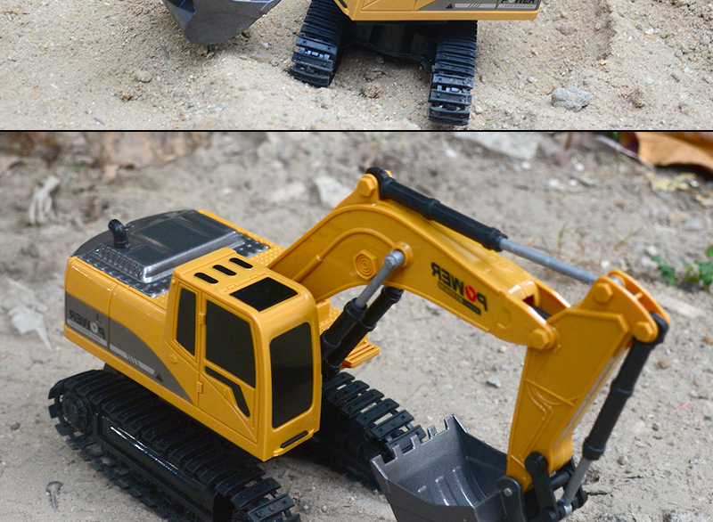 Cross-Border Children's Electric Alloy Remote Control Car Crawler Excavator Toy Boy Six-Way Engineering Car Model Toy Cross-Border Children's Electric Alloy Remote Control Car Crawler Excavator Toy Boy Six-Way Engineering Car Model Toy