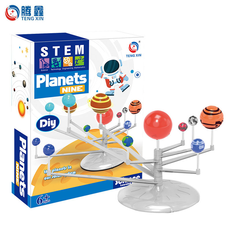 Solar System Model Children&#039;s Toy Scientific Painting Celestial Model Toy Primary and Secondary School Students Scientific Handmade DIY