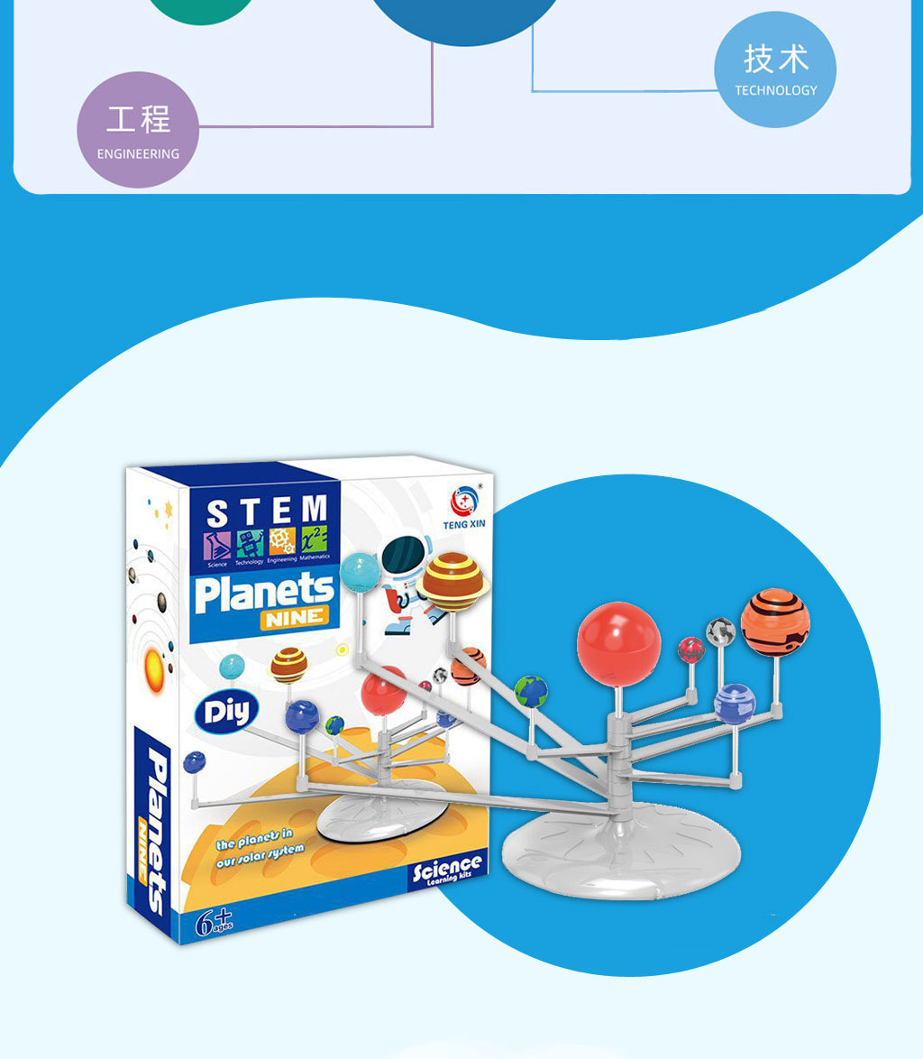 Solar System Model Children's Toy Scientific Painting Celestial Model Toy Primary and Secondary School Students Scientific Handmade DIY Solar System Model Children's Toy Scientific Painting Celestial Model Toy Primary and Secondary School Students Scientific Handmade DIY