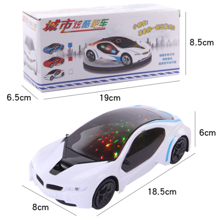 Children&#039;s Electric Toy Car Luminous Music Universal Car with Light Children&#039;s Gift Toy Wholesale Stall Supply