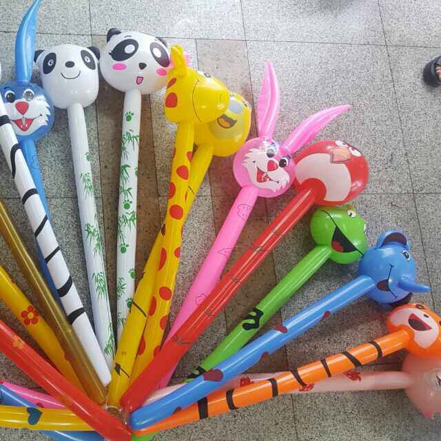 PVC Inflatable Toys Animal Stick Stall Hot Selling Toys Retail Hot Products Long Stick