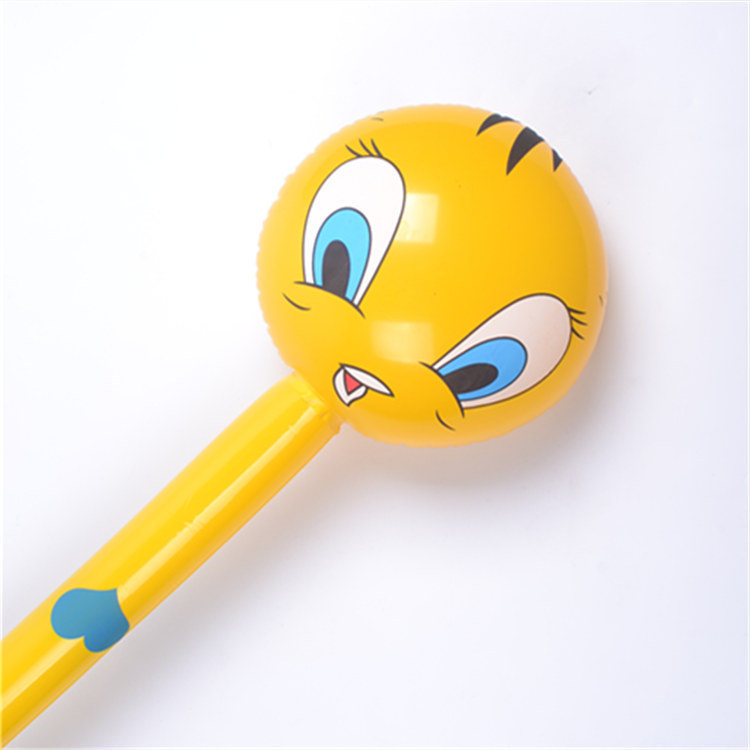 PVC Children's Inflatable Toys Animal Head Long Stick Wholesale Inflatable Stick Animal Stick Giraffe Promotional Gifts