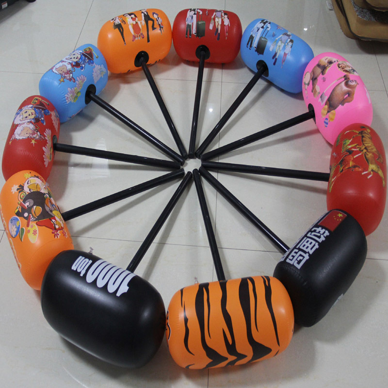Inflatable Hammer Inflatable Hammer Inflatable Toys No Lethality Penalty Props Hammer Thousand Ton Hammer Car Advertising Hammer