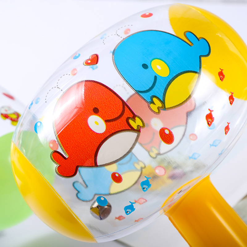 22cm Inflatable Hammer Inflatable Hammer Pinch Ring with Bell Scan Code Promotional Gifts Inflatable Toys Wholesale