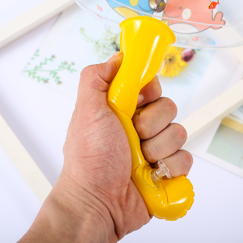 22cm Inflatable Hammer Inflatable Hammer Pinch Ring with Bell Scan Code Promotional Gifts Inflatable Toys Wholesale