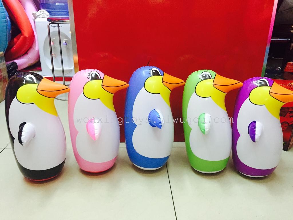 Penguin inflatable inflatable toys color thickening tumbler sandbag factory direct