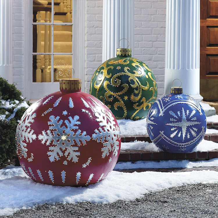 Christmas Jewelry Ball Outdoor Fun Holiday Atmosphere Crafts Inflatable Toys a Variety of Cross-Border Factory Spot