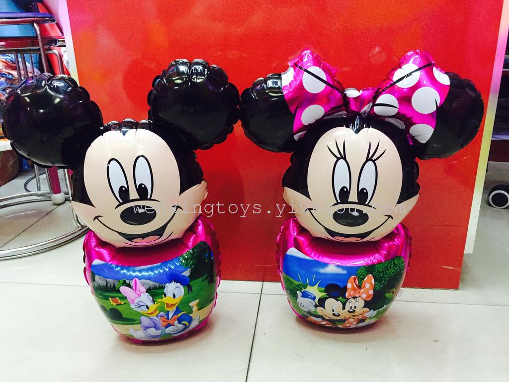 PVC children&#039;s inflatable toys aluminum film inflatable tumbler Mitch Mini Vinnie