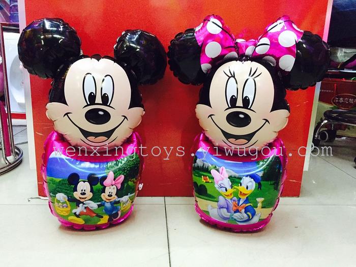 PVC children's inflatable toys aluminum film inflatable tumbler Mitch Mini Vinnie