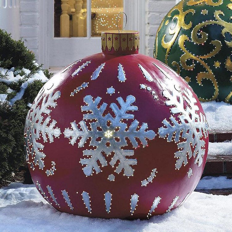 Foreign Trade Christmas Jewelry Ball Outdoor Fun Holiday Atmosphere Crafts Inflatable Toys a Variety of Cross-Border Hot Selling Factory