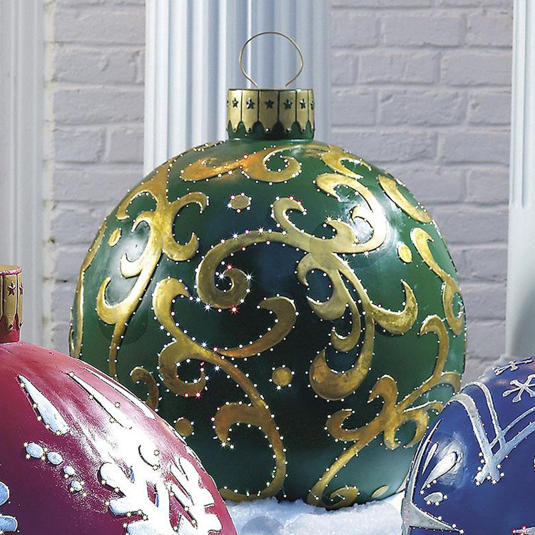 Foreign Trade Christmas Jewelry Ball Outdoor Fun Holiday Atmosphere Crafts Inflatable Toys a Variety of Cross-Border Hot Selling Factory