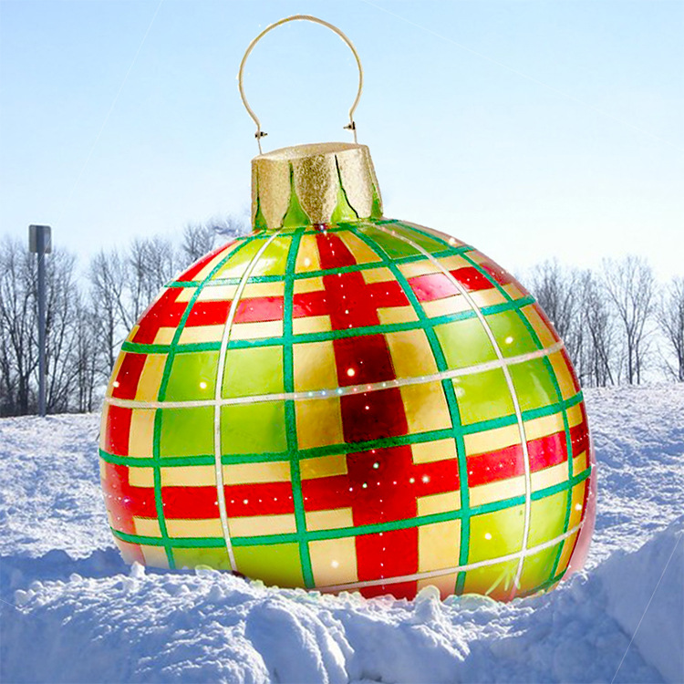 Foreign Trade Christmas Jewelry Ball Outdoor Fun Holiday Atmosphere Crafts Inflatable Toys a Variety of Cross-Border Hot Selling Factory