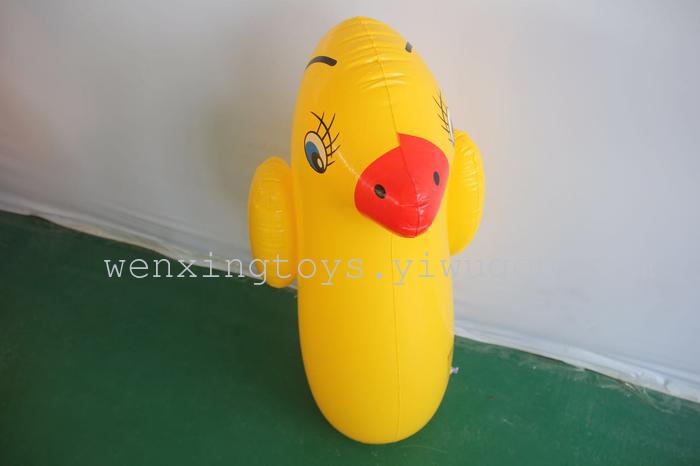 Inflatable toys large animal 90cm tumbler boxing toy for children