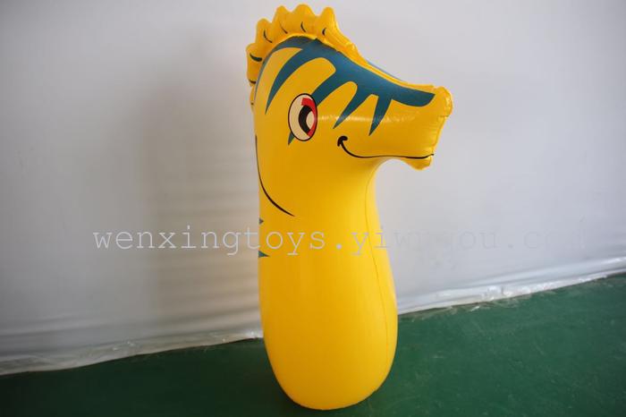 Inflatable toys large animal 90cm tumbler boxing toy for children