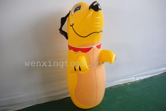 Inflatable toys large animal 90cm tumbler boxing toy for children
