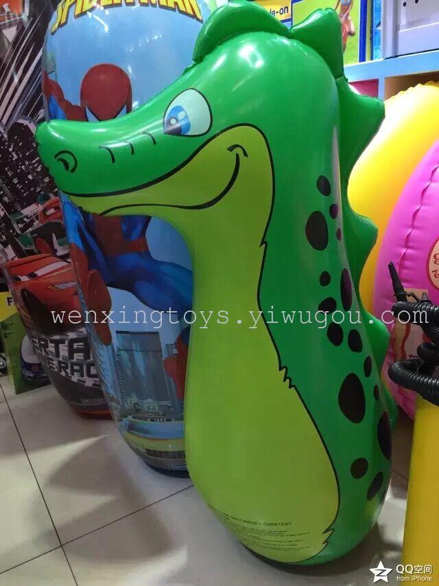 Inflatable toys large animal 90cm tumbler boxing toy for children
