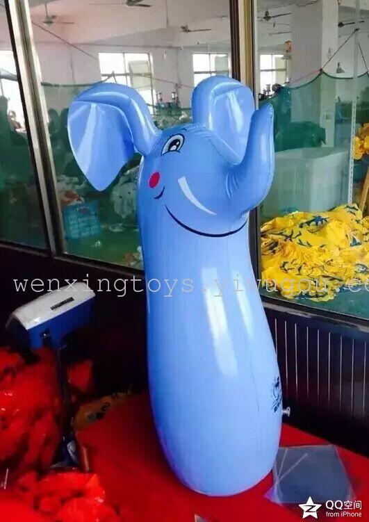 Inflatable toys large animal 90cm tumbler boxing toy for children