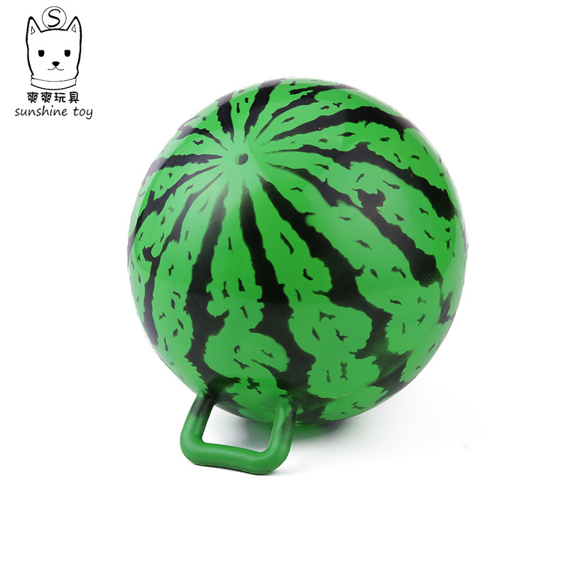 Factory Direct Sales 9-Inch Thickened PVC Watermelon Ball Kindergarten Children Inflatable Play Tool 22cm Handle Pat Ball Hot Sale Factory Direct Sales 9-Inch Thickened PVC Watermelon Ball Kindergarten Children Inflatable Play Tool 22cm Handle Pat Ball Hot Sale