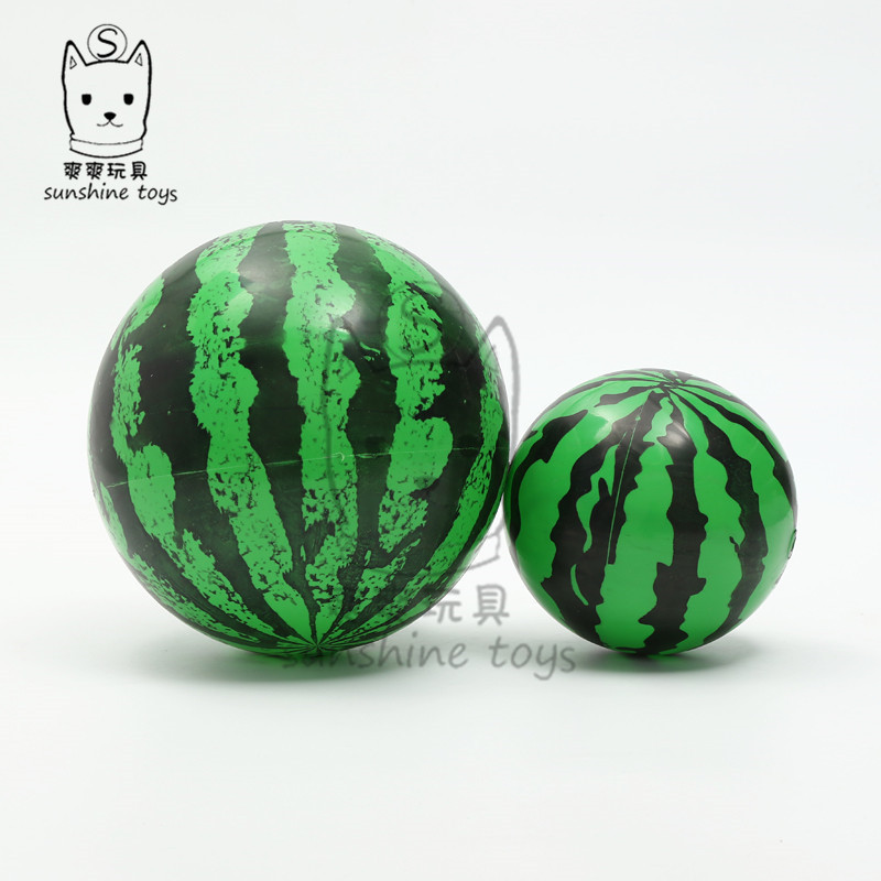 Factory Direct Sales 9-Inch Thickened PVC Watermelon Ball Kindergarten Children Inflatable Play Tool 22cm Handle Pat Ball Hot Sale Factory Direct Sales 9-Inch Thickened PVC Watermelon Ball Kindergarten Children Inflatable Play Tool 22cm Handle Pat Ball Hot Sale