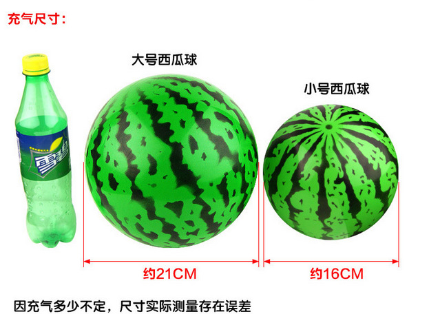 Factory Direct Sales 9-Inch Thickened PVC Watermelon Ball Kindergarten Children Inflatable Play Tool 22cm Handle Pat Ball Hot Sale Factory Direct Sales 9-Inch Thickened PVC Watermelon Ball Kindergarten Children Inflatable Play Tool 22cm Handle Pat Ball Hot Sale