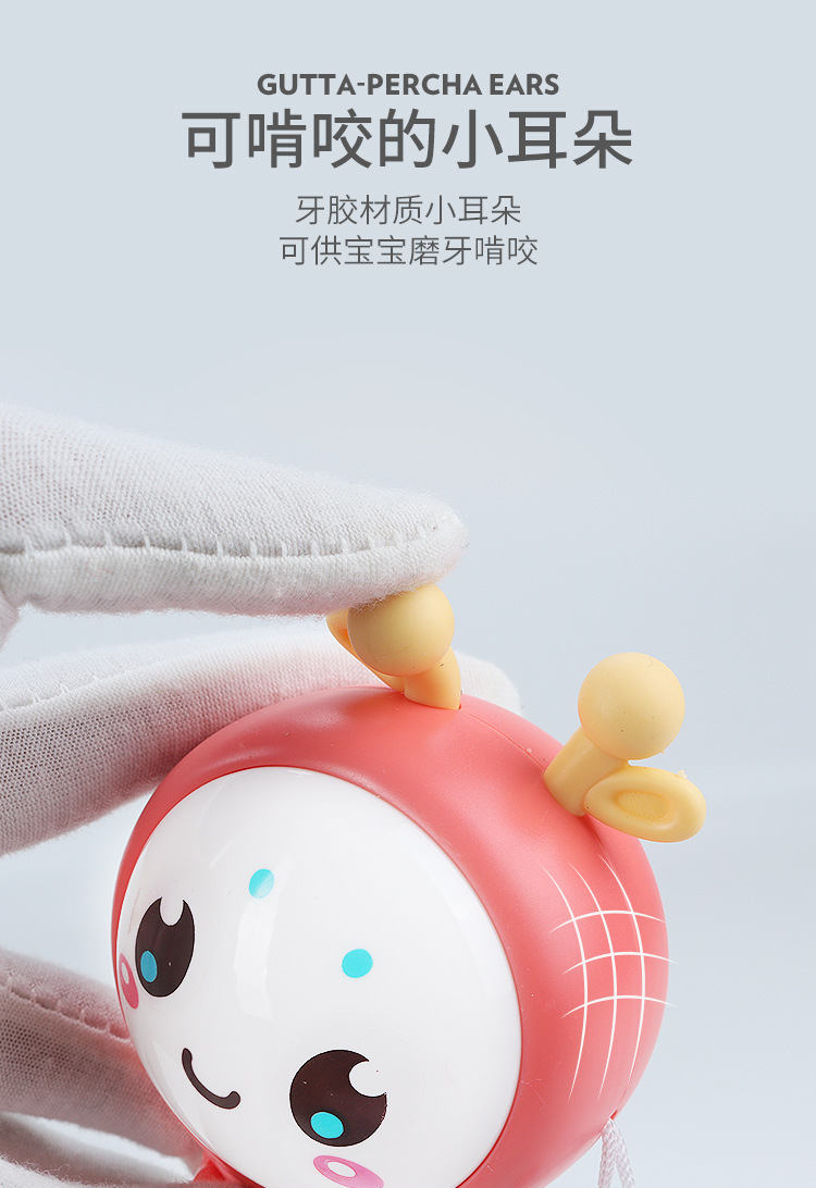 Baby Music Rattle Drum Toy Teeth Bite Multifunctional Light Baton Sand Hammer the Hokey Pokey Baby's Rattle