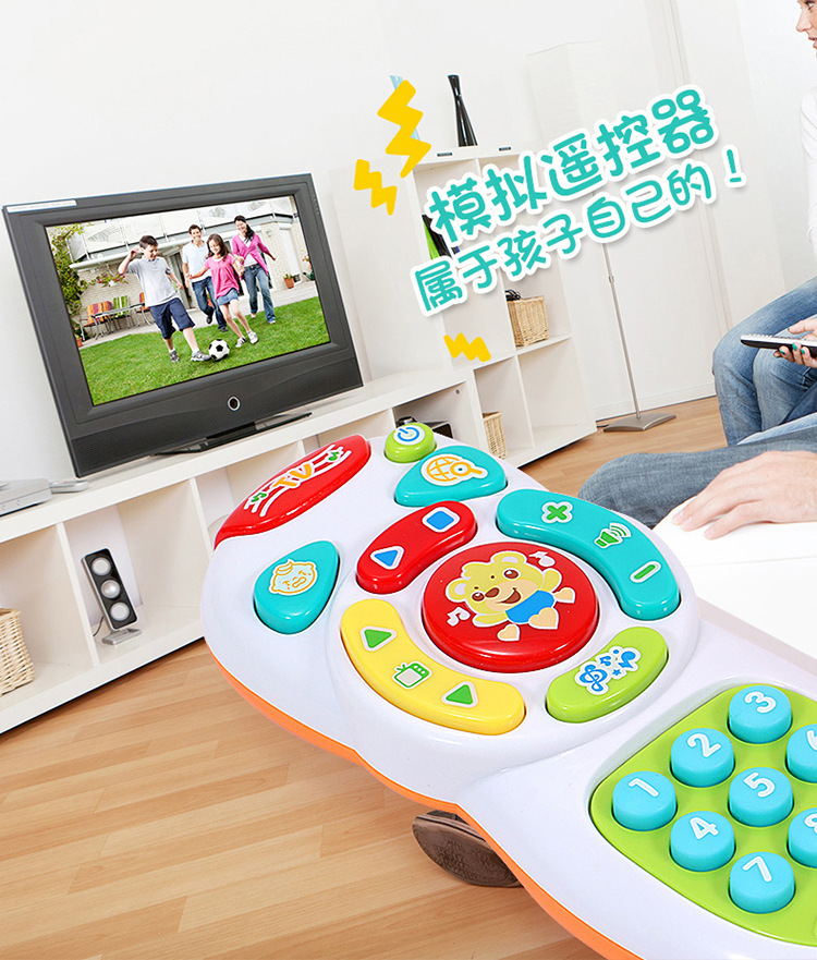 Baby Music Rattle Drum Toy Teeth Bite Multifunctional Light Baton Sand Hammer the Hokey Pokey Baby's Rattle