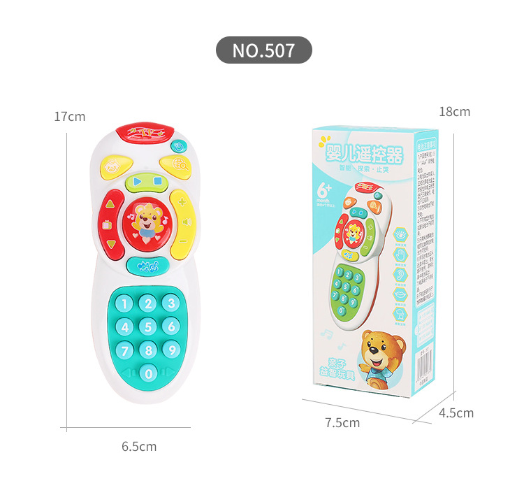 Baby Music Rattle Drum Toy Teeth Bite Multifunctional Light Baton Sand Hammer the Hokey Pokey Baby's Rattle