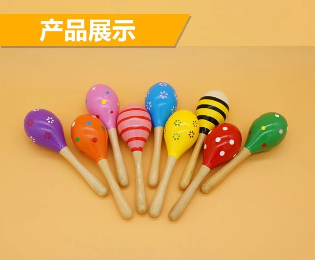 Kindergarten Baby Wooden Sand Hammer Infant Early Education Music Strike Toy Punch Ball Children Orff Musical Instrument H Kindergarten Baby Wooden Sand Hammer Infant Early Education Music Strike Toy Punch Ball Children Orff Musical Instrument H