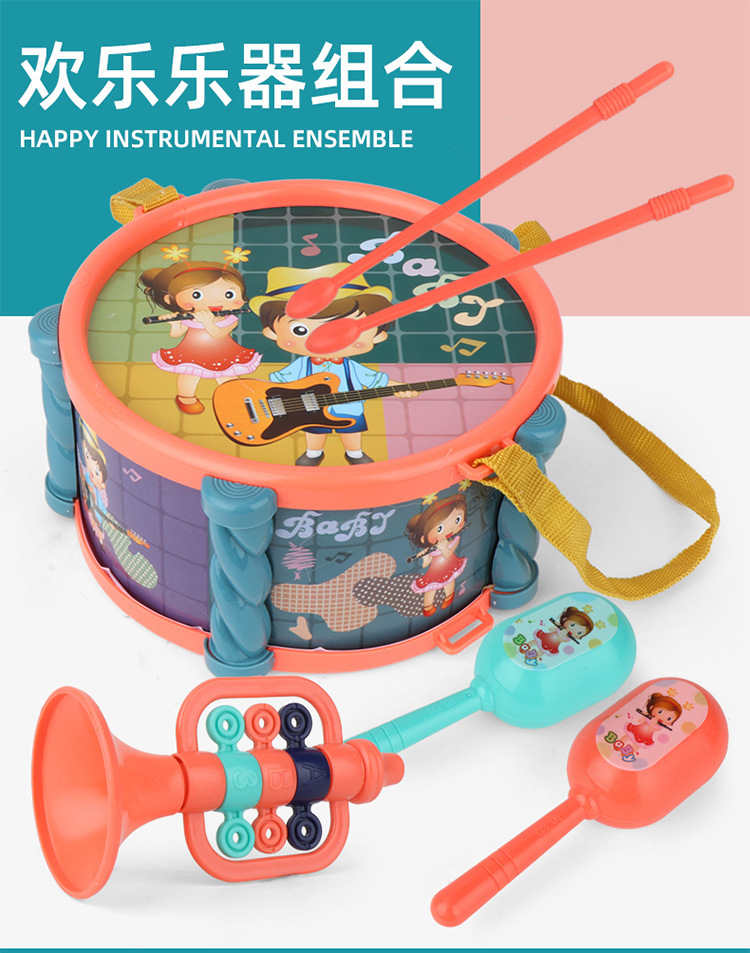 3767# Stall New Baby Toy Beating Sound Musical Instrument Packages Infant Sand Hammer Beating Drum 0-1 Years Old 3767# Stall New Baby Toy Beating Sound Musical Instrument Packages Infant Sand Hammer Beating Drum 0-1 Years Old